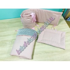 Babaágynemű szett - Pasztell rózsaszín