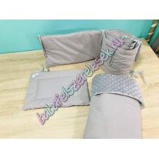 Babaágynemű szett - Világosszürke