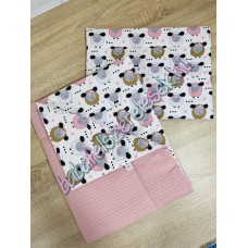 Bárányos prémium waffle darázsszövet 2 részes babaágynemű szett Bárányos prémium waffle darázsszövet 2 részes babaágynemű szett