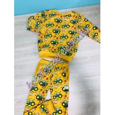 Melegítő szett - sárga traktoros