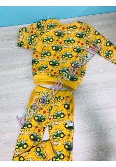 Melegítő szett - sárga traktoros