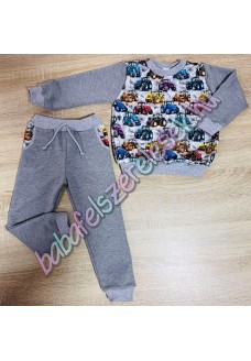 Melegítő szett - szürke-szines traktoros Melegítő szett - szürke-szines traktoros