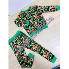 Melegítő szett - zöld-barna traktoros