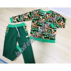 Melegítő szett - kombinált zöld-barna traktoros