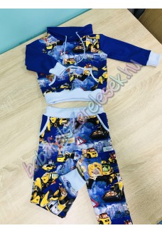 Melegítő szett - kék munkagépes Melegítő szett - kék munkagépes