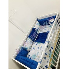 Babaágynemű szett - királykék autós