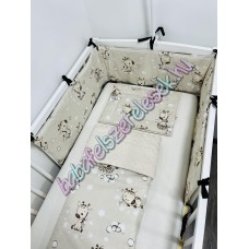 Babaágynemű szett - Bézs álom zsiráfos