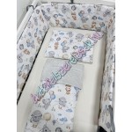 Babaágynemű szett - baby álom állatos lufival