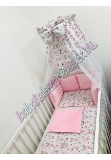 Babaágynemű szett - fehér balerina nyuszis Babaágynemű szett - fehér balerina nyuszis