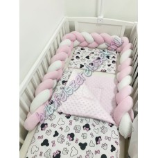 Babaágynemű szett - rózsaszín minnie fejes Babaágynemű szett - rózsaszín minnie fejes