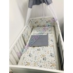 Babaágynemű szett - baglyos-nyuszis