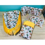 Babaágynemű szett - Őszi erdei állatos