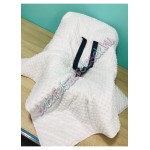 Babahordozó pléd - rózsaszín panda macis