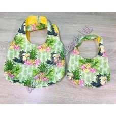 Ananászos madaras anya-lánya táska szett