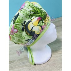 Műtős sapka - ananászos madaras