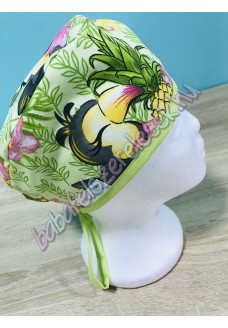 Műtős sapka - ananászos madaras