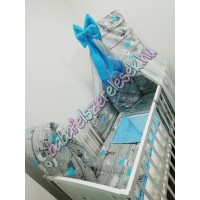 Babaágynemű szett - kék zebra Babaágynemű szett - kék zebra