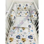 Babaágynemű szett - bézs állatos Babaágynemű szett - bézs állatos