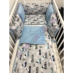 Babaágynemű szett - szürke kocsis nyuszis Babaágynemű szett - szürke kocsis nyuszis