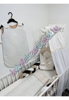 Babaágynemű szett - bézs csillagos Babaágynemű szett - bézs csillagos
