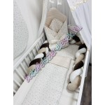 Babaágynemű szett - bézs csillagos