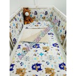 Babaágynemű szett - bézs állatos Babaágynemű szett - bézs állatos