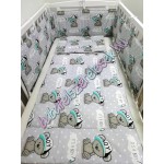 Babaágynemű szett - szürke boy Babaágynemű szett - szürke boy