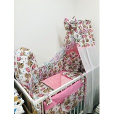 Babaágynemű szett - rózsaszín bambis Babaágynemű szett - rózsaszín bambis