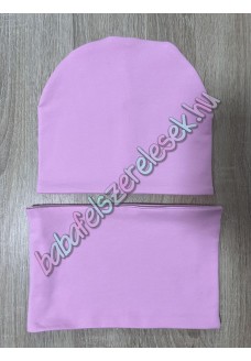 Sapka - csősál - babarózsaszín egyszínű