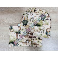 Sapka - csősál - bézs sapkás nyuszis