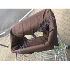 Barna bevásárlókocsi huzat