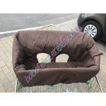 Barna bevásárlókocsi huzat