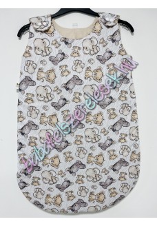 BASIC újszülött hálózsák - baby állatos BASIC újszülött hálózsák - baby állatos