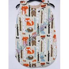 BASIC újszülött hálózsák - bézs erdős