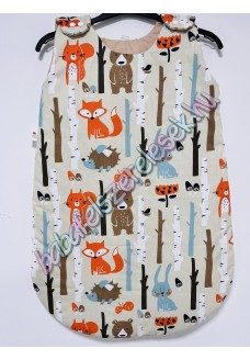 BASIC újszülött hálózsák - bézs erdős