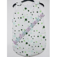 BASIC újszülött hálózsák - menta csillagos