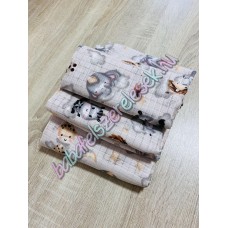 Prémium textil pelenka - bézs állatkás Prémium textil pelenka - bézs állatkás