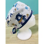 Orvosi-Nővérke tunika - bézs állatos