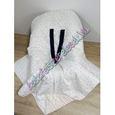 Babahordozó pléd - bézs csillagos