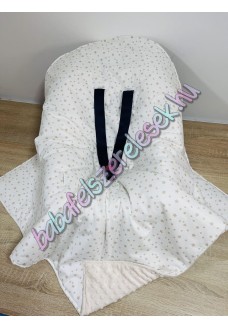 Babahordozó pléd - bézs csillagos