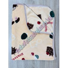 70X90 Bézs sünis - pihe-puha pléd