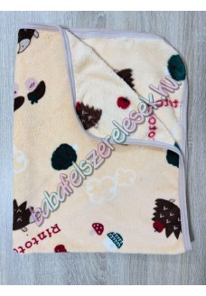 70X90 Bézs sünis - pihe-puha pléd