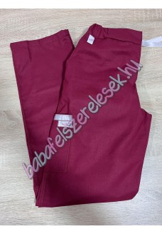 Bordó orvosi nadrág