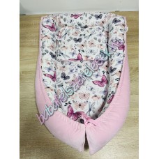 Prémium babafészek - csoda pillangós + pihe-puha bársony velvet