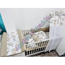 Exkluzív velvet babaágynemű szett - szafari állatos Exkluzív velvet babaágynemű szett - szafari állatos