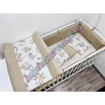 Exkluzív velvet babaágynemű szett - szafari állatos Exkluzív velvet babaágynemű szett - szafari állatos