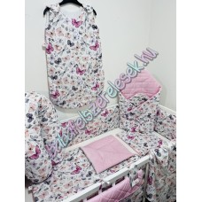 Exkluzív velvet babaágynemű szett - csoda pillangós Exkluzív velvet babaágynemű szett - csoda pillangós