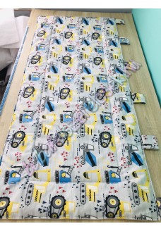 Falvédő - szürke-sárga munkagépes Falvédő - szürke-sárga munkagépes