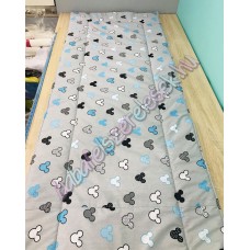 Falvédő - szürke-türkiz mickey fejes