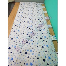 Falvédő - fehér-kék csillagos